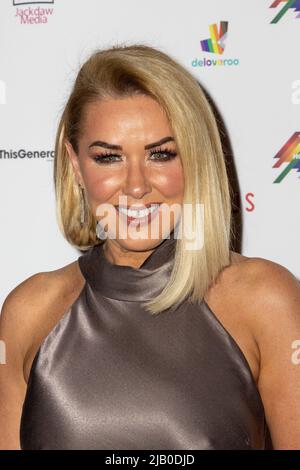 Londres, Royaume-Uni. 01st juin 2022. Claire Sweeney assiste au Rainbow Honors au 8, avenue Northumberland, à Londres. Crédit : SOPA Images Limited/Alamy Live News Banque D'Images