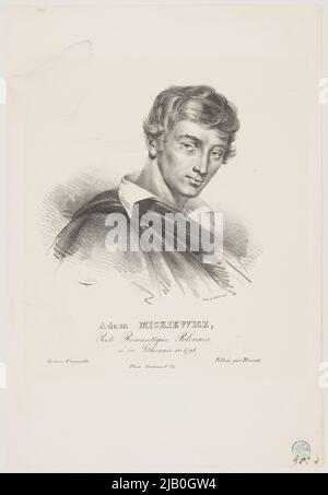 Adam Mickiewicz (1798 1955) Prophecy Julien, Bernard Romain (1802 1871) Banque D'Images