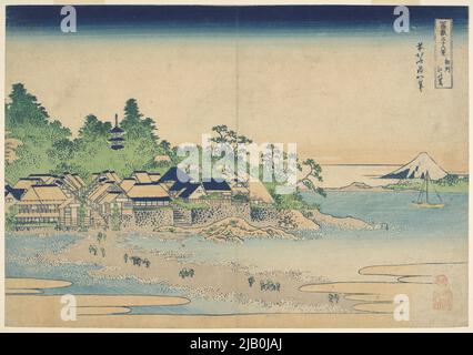 Enoshima Island dans la province de Sagami /Soshu Enoshima, de la série: Trente-six vues du Mont Fuji /Fugaku sanju rokkei Katsushika, hokusai (1760 1849) Banque D'Images