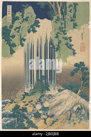 Cascade de Yoro dans la province de Mino /Mino, Yoro no taki, de la série: WatchingViewing cascades in various provinces /Shokoku taki meguri Katsushika, hokusai (1760 1849) Banque D'Images