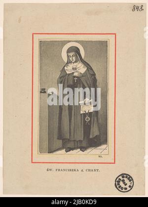 Saint. Joanna Franciszka Fremyot de Chantal (1572 Dijon 1641 Meulins) nun, co-fondateur des visites (ordre de Visitation de la Vierge Marie) inconnu Banque D'Images