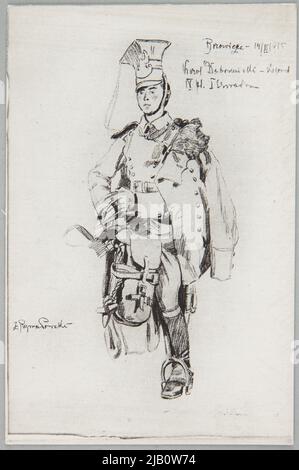 Rozwadowski Zygmunt Ulaan sur Un dessin de cheval Banque D'Images