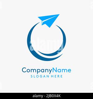 Logo plan en papier Illustration de Vecteur