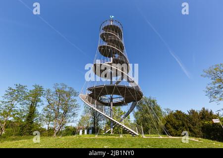 Tour dans le jardin du parc Killesberg Stuttgart, Allemagne Banque D'Images