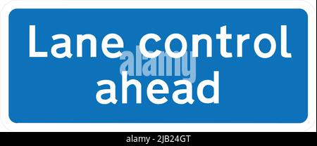 Exemple de carrefour rond-point, panneaux routiers au Royaume-Uni Illustration de Vecteur