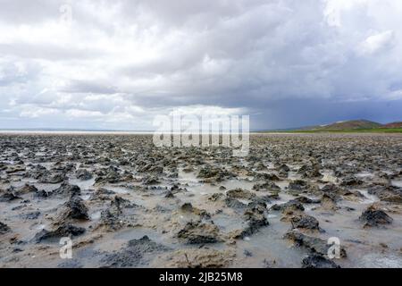 15 mai 2022 Aksaray Turquie. TUZ golu Lac de sel à Aksaray par une journée nuageux Banque D'Images