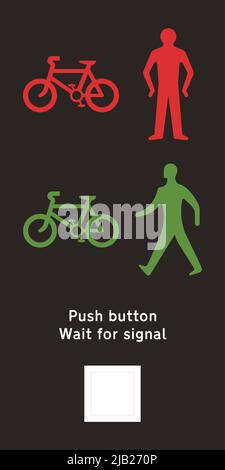 Exemple de carrefour rond-point, panneaux routiers au Royaume-Uni Illustration de Vecteur