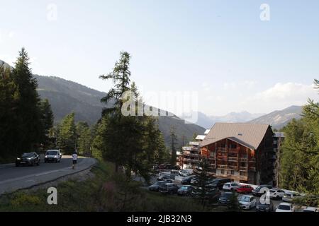Vars les Claux, Hautes-Alpes en été Banque D'Images