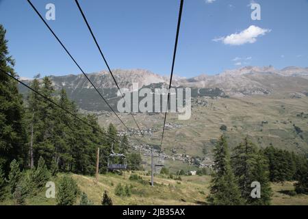 Vars Sainte-Catherine vue d'en haut Banque D'Images