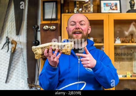 Bjarnarhöfn Musée du requin d'Islande, où le mystère du requin fermenté est résolu Banque D'Images