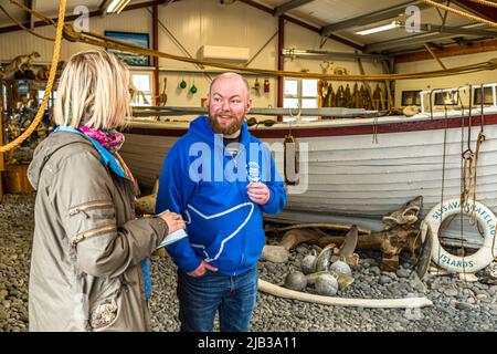 Bjarnarhöfn Musée du requin d'Islande, où le mystère du requin fermenté est résolu Banque D'Images