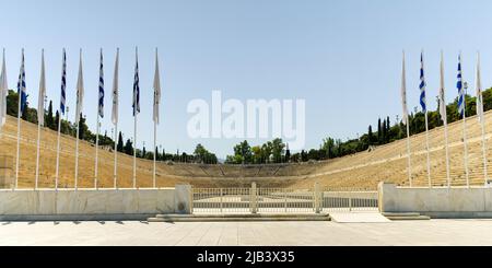 Stade panathénaïque, stade pour les événements culturels et sportifs d'Athènes. Personne Banque D'Images