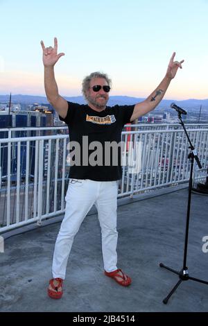 Rock & Roll Hall of Famer Inductee, Rock Legend SAMMY HAGAR annonce la résidence de Las Vegas à l'hôtel Strat, Las Vegas, Nevada avec: Sammy Hagar où: Las Vegas, Nevada, États-Unis quand: 28 juin 2021 crédit: DJDM/WENN.com Banque D'Images