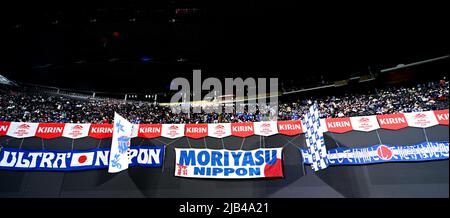 Dôme de Sapporo, Hokkaido, Japon. 2nd juin 2022. Vue générale, 2 JUIN 2022 - football : KIRIN Challenge Cup 2022 Match entre le Japon 0-0 Paraguay au Sapporo Dome, Hokkaido, Japon. Credit: SportsPressJP/AFLO/Alay Live News Banque D'Images