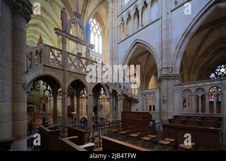 Basilique gothique notre-Dame, Lepine, département de la Marne, région du Grand-est, France Banque D'Images