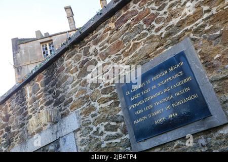 Ancienne prison navale maritime de Pontaniou dans le district de Recouvrance, Brest, département Finistère Penn ar Bed, région Bretagne Breizh, France Banque D'Images