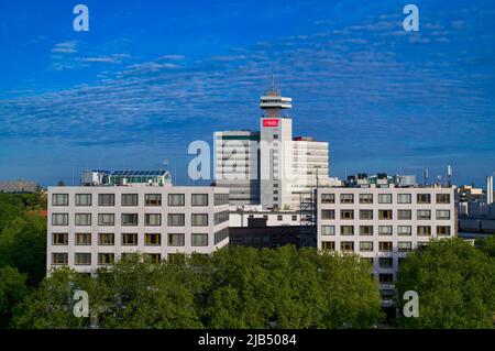 Tour de la RBB, Masurenallee, Westend, Charlottenburg, Berlin, Allemagne Banque D'Images