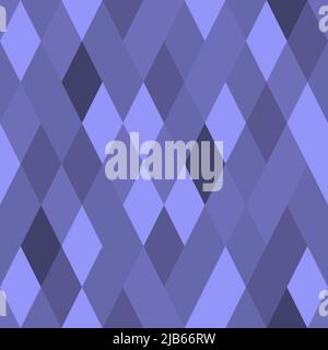 Motif simple sans couture, tons violets colorés 2022 et ses ombes géométriques aux teintes. Rangées de losanges, ornement pour papier peint, papier d'emballage, Illustration de Vecteur