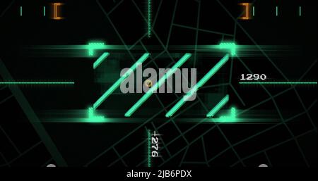 Image du réseau de connexions via le traitement des données Banque D'Images