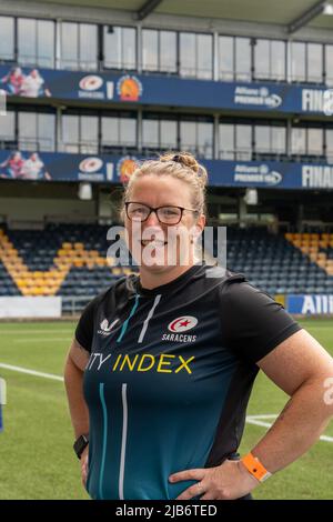 Worcester, Royaume-Uni. 03rd juin 2022. Rocky Clark lors de la finale Allianz Premier 15s entre Saracens Women et Exeter Chiefs Women au stade Sixways, à Worcester, en Angleterre. Marcelo Poletto/SPP crédit: SPP Sport Press photo. /Alamy Live News Banque D'Images