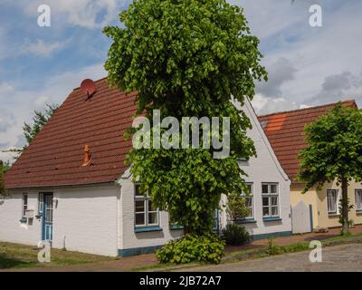 La petite ville d'Arnis en allemagne Banque D'Images