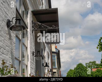 La petite ville d'Arnis en allemagne Banque D'Images