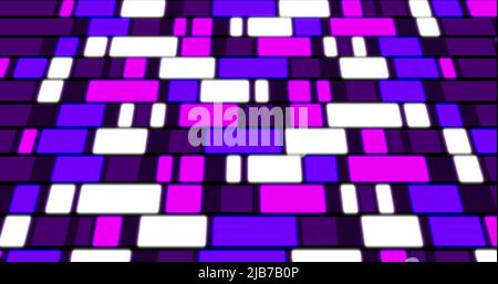 Illustration de rectangles changeant les couleurs en nuances de violet Banque D'Images