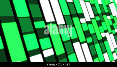 Illustration de rectangles changeant de couleur en nuances de vert Banque D'Images
