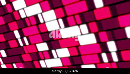 Illustration de rectangles changeant de couleur dans des tons de rose Banque D'Images