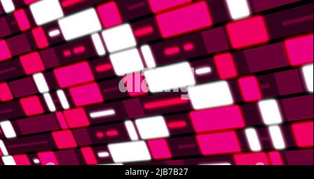 Illustration de rectangles changeant de couleur dans des tons de rose Banque D'Images