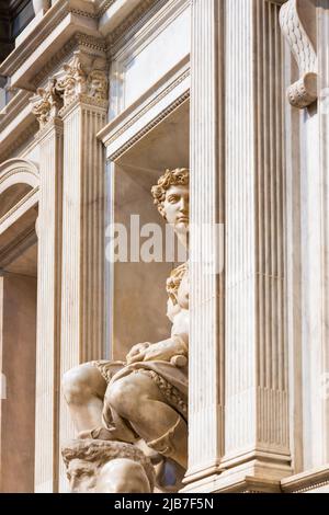 Florence, Italie - vers juillet 2021.Chapelles Medici intérieur - Cappelle Medicee.Art de la Renaissance de Michel-Ange Banque D'Images