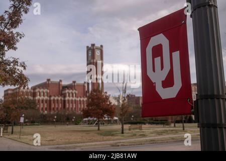 Norman, OK - 12 novembre 2020 : campus universitaire de l'Université d'Oklahoma (ou) Banque D'Images