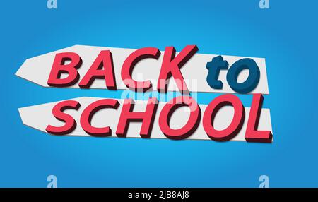 Concevoir une illustration de la bannière.logo.icon.vector de la rentrée Illustration de Vecteur