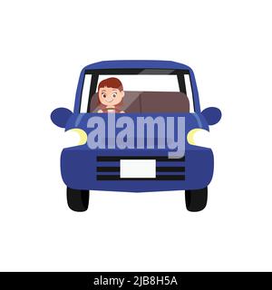 Femme voiture clipart Illustration de Vecteur