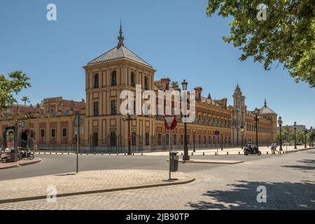 Le Palais de San Telmo, Séville, Andalousie, Espagne Banque D'Images