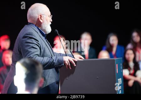 Wroclaw, Pologne. 4th juin 2022. La Convention de gauche intitulée - l'Europe de l'égalité des chances s'est tenue à Wroclaw. Frans Timmermans a été l'invité spécial à pic: Frans Timmermans (Credit image: © Krzysztof Zatycki/ZUMA Press Wire) Credit: ZUMA Press, Inc./Alay Live News Banque D'Images