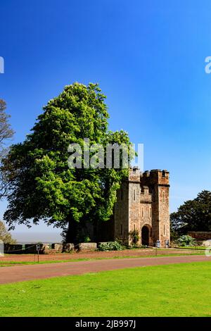 The Gatehouse at Dunster Castle, Somerset, Angleterre, Royaume-Uni Banque D'Images