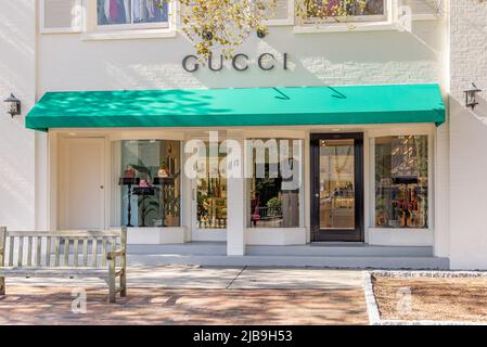 Gucci Boutique, East Hampton, NY Banque D'Images