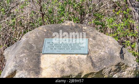 Historique Marker à Amagansett, NY Banque D'Images