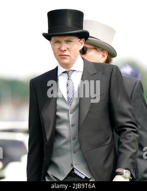 L'entraîneur Joseph O'Brien à l'occasion du Derby Day pendant le Cazoo Derby Festival 2022 à Epsom Racecourse, Surrey. Date de la photo: Samedi 4 juin 2022. Banque D'Images