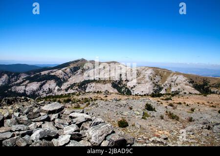 Paysage du mont ida (en turc: Kazdagi, signifiant montagne de l'OIE) de la ville d'Edremit à Balikesir, Turquie Banque D'Images