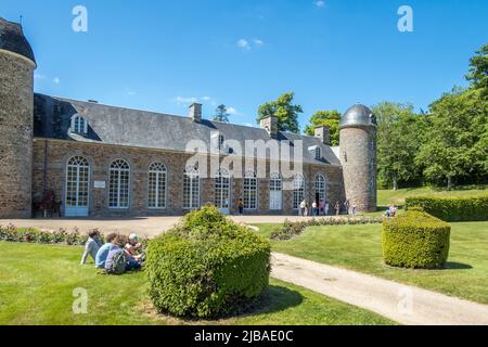 France, Normandie, Suisse Normande. Château de Pontécoulant. Banque D'Images