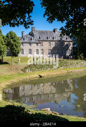 France, Normandie, Suisse Normande. Château de Pontécoulant. Banque D'Images