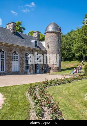 France, Normandie, Suisse Normande. Château de Pontécoulant. Banque D'Images