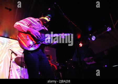 Groupe de Californie The Allah-Las se produire à Electric Circus, Édimbourg, le 30th septembre 2014 Banque D'Images