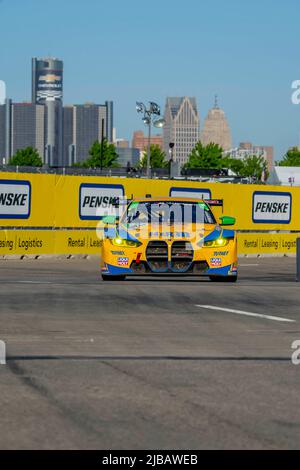 Detroit, MICHIGAN, États-Unis. 3rd juin 2022. Le parc Belle Isle accueille la série IMSA pour le Grand Prix de Detroit de Chevrolet à Detroit, MI, États-Unis. (Image de crédit : © Walter G. Arce Sr./ZUMA Press Wire) Banque D'Images