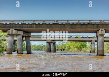 Le pont du bassin d'Atchafalaya Banque D'Images