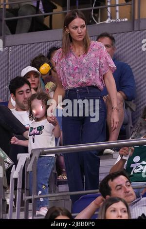 Madrid, Espagne. 04th juin 2022. Modèle Helen Lindes participe au Real Madrid vs Bitci Baskonia basket-ball de l'ACB Endesa League au Palacio de los Deportes à Madrid. Crédit : SOPA Images Limited/Alamy Live News Banque D'Images