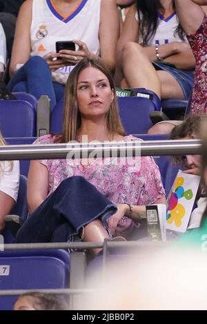 Madrid, Espagne. 04th juin 2022. Modèle Helen Lindes participe au Real Madrid vs Bitci Baskonia basket-ball de l'ACB Endesa League au Palacio de los Deportes à Madrid. Crédit : SOPA Images Limited/Alamy Live News Banque D'Images