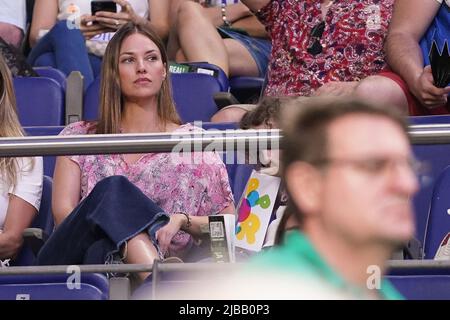 Madrid, Espagne. 04th juin 2022. Modèle Helen Lindes participe au Real Madrid vs Bitci Baskonia basket-ball de l'ACB Endesa League au Palacio de los Deportes à Madrid. Crédit : SOPA Images Limited/Alamy Live News Banque D'Images